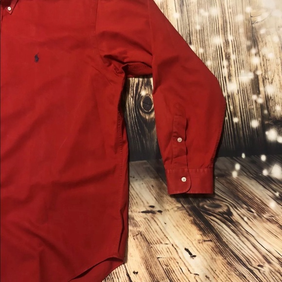 RED Mens Polo Ralph Lauren Blake Shirt Large - Picture 5 of 7